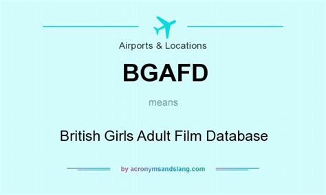 British Girls Adult Film Database.